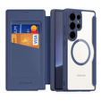 Dux Ducis Telefontok a Samsung Galaxy S25 Ultra, Skin X Pro, MagSafe, sötétkék