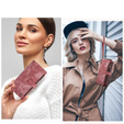 CASEME tok Samsung Galaxy A56 5G, Leather Wallet Cash and Card Slots, pánttal, piros