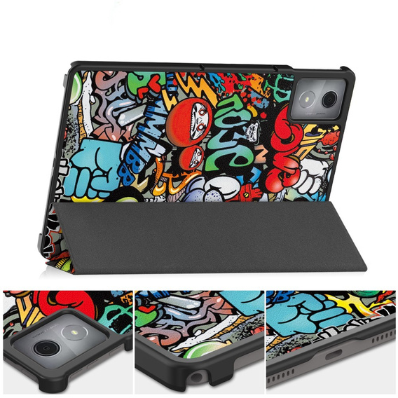 Tok Lenovo Tab K11 Plus, Smartcase, graffiti