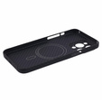 Tok iPhone 15 Pro Max, Aramid Fiber Cover, fekete