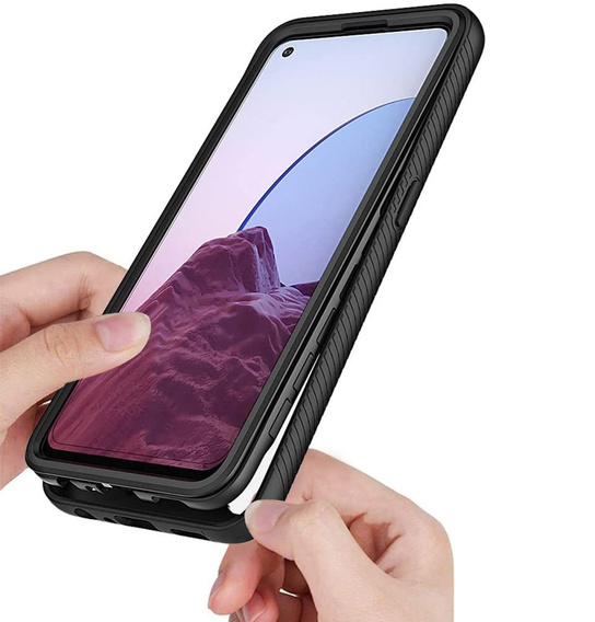 Tok Oppo Reno7 Lite készülékhez, Shockproof, fóliával, kék
