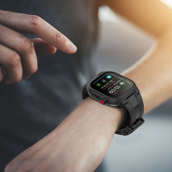 Etui SHELLBOX Waterproof do Apple Watch SE/6/5/4 44mm - Black