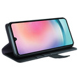 Pattintható tok Samsung Galaxy A25 5G, Split Leather, fekete