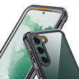 Tok Samsung Galaxy S22 készülékhez, Shockproof, fóliával, fekete