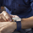 Szilikon szíj Apple Watch 1/2/3/4/4/5/6/7/8/SE/ULTRA 42/44/45/49MM órához, tengerészkék