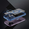 Tok iPhone 15 Pro, ERBORD Impact Guard, MagSafe, kék
