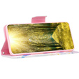 Pattintható tok a Samsung Galaxy A55 5G, Wallet, Butterfly & Flowers, fehér