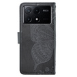 Pattintható tok a Xiaomi Poco X6 Pro 5G, Butterfly, lila