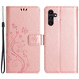 Pattintható tok a Samsung Galaxy A25 5G, Butterfly Flower, rózsaszín rose gold