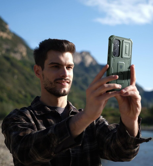 Páncélozott tok a Samsung Galaxy S24 Plus, Dexnor Full Body (Two Frames), zöld