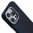 Tok iPhone 14 Pro Max, Carbon Fiber MagSafe, fekete / kék