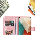 Pattintható tok a Xiaomi Redmi Note 13 5G, Mandala, rózsaszín rose gold