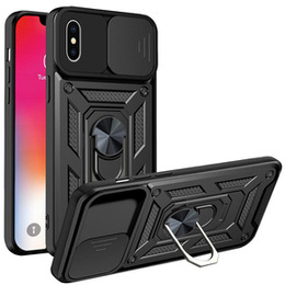 Telefontok a iPhone XR, CamShield Slide, fekete