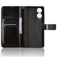 Pattintható tok a TCL 40 NxtPaper, Crazy Horse Wallet, fekete