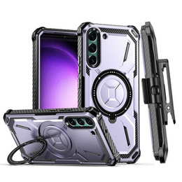 Telefontok a Samsung Galaxy S23, Heavy Duty Ring Belt Clip, lila