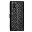 Pattintható tok a Oppo A38 4G / Oppo A18 4G, Wallet, BINFEN COLOR, fekete