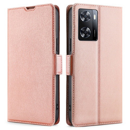 Pattintható tok a Oppo A57s, Wallet Thin Magnet, rózsaszín