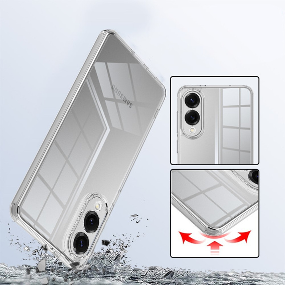 Telefontok a Samsung Galaxy S25 Edge, Fusion Hybrid, átlátszó
