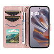 Flap tok Motorola Edge 50 Neo / Motorola ThinkPhone 25, Rhombus Crossbody Leather, rózsaszín rose gold