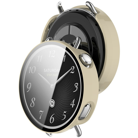 2 az 1-ben tok + edzett üveg a Xiaomi Watch S4 41 mm-es modellhez