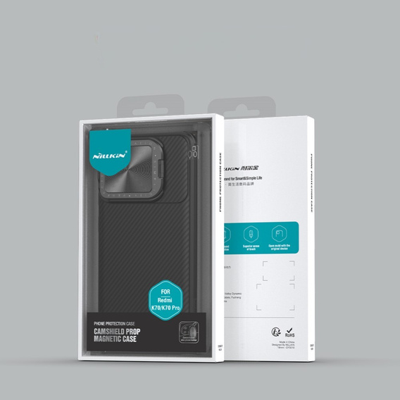Nillkin páncélozott tok Xiaomi Poco F6 Pro a készülékhez, CamShield Prop, Magsafe, fekete
