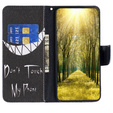 Pattintható tok a Xiaomi Redmi 13C / Poco C65, Wallet, Don't Touch My Phone, kék