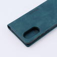 Telefontok a Oppo A78 4G, ERBORD Vintage, pénztárca patenttal, kék
