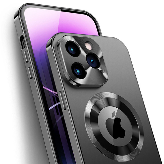 Telefontok a iPhone 13 Pro Max, Dual Glass, Magsafe-hoz, fekete