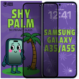 Shy Palm Privacy edzett üveg Samsung Galaxy A35 5G/A55 5G-hez