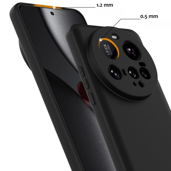 Telefontok a Xiaomi 15 Ultra, Silicone MagSafe, fekete