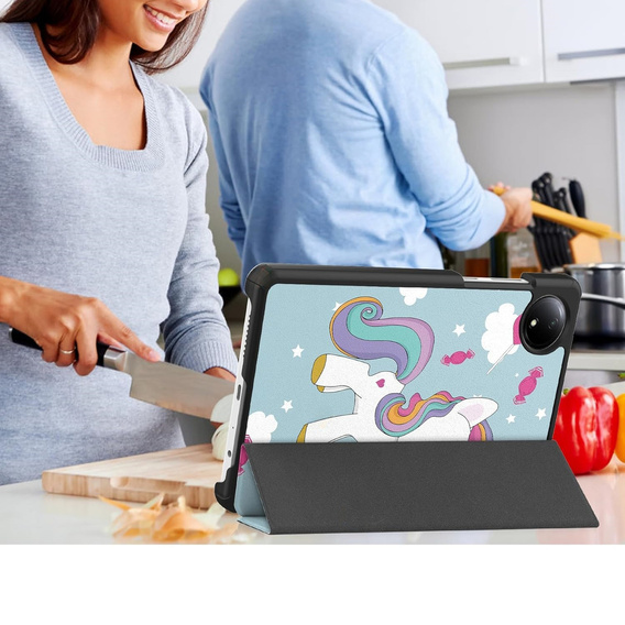 Tok Xiaomi Redmi Pad SE 8.7, Smartcase, unicorn