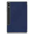 Tok Samsung Galaxy Tab S9 FE+ Plus, Smartcase tolltartóval, sötétkék