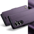 CASEME Litchi pénztárca flip tok Samsung Galaxy Z Fold7 5G számára