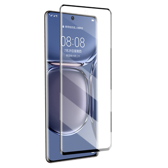 Mocolo Full Glue edzett üveg a következőkhöz Huawei P50 Pro, fekete keret