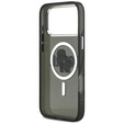 Karl Lagerfeld IML Glitter Karl & Choupette Sketch Logo MagSafe tok iPhone 17 Pro Max készülékhez