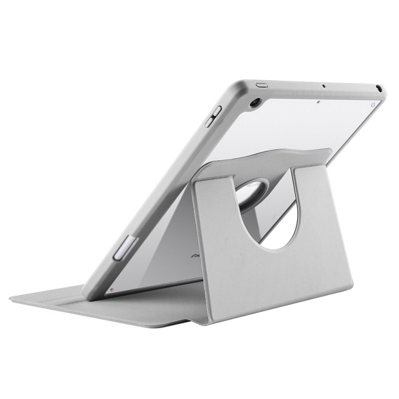 Tok iPad 10.2" 2021/2020/2019 (9/8/7 gen.), tolltartóval, 360°-os forgatható, szürke