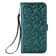 Flap tok Motorola Moto G86 Power 5G, Wallet Rhombus, zöld