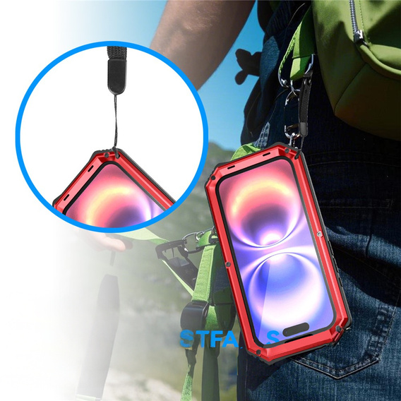 R-JUST páncélozott tok állvánnyal iPhone 17-hez