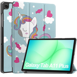 Smartcase nyomtatott mintával Samsung Galaxy Tab A11+/A9+ készülékekhez