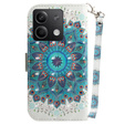 Pattintható tok a Xiaomi Redmi Note 13 5G, Wallet, Mandala Flower