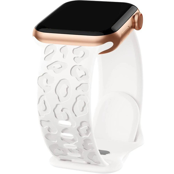 Szilikon szíj az Apple Watch 1/2/3/4/4/5/6/7/8/9/10/SE 38/40/41/42mm-es órájához.