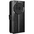 Pattintható tok a Nothing Phone 3A Pro, Crazy Horse Wallet, fekete