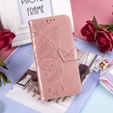 Pattintható tok a Oppo A40 / Oppo A40m, Butterfly, rózsaszín rose gold