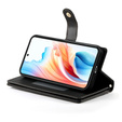 Flip tok cipzáras zsebbel Samsung Galaxy A57 5G készülékhez, fekete