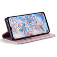 CASEME flip tok Samsung Galaxy A14 5G, Waxy Textured, rózsaszín