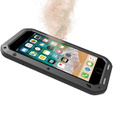 Love Mei Telefontok a iPhone 8 Plus / 7 Plus, armored with glass, fekete