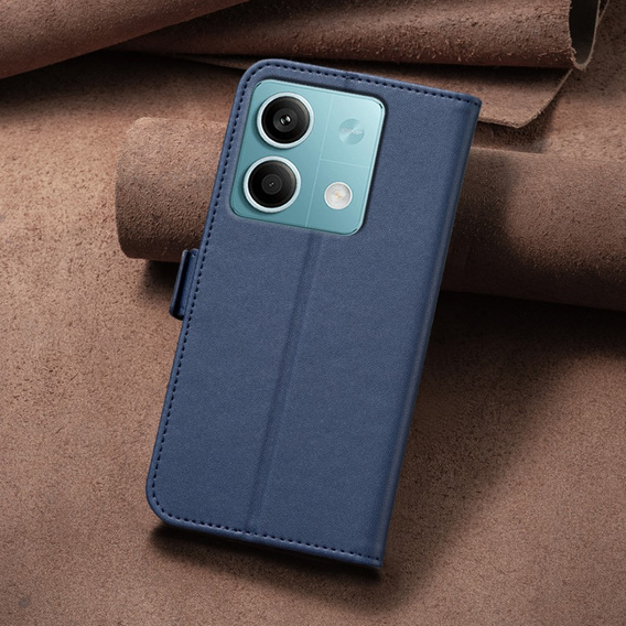 Pattintható tok a Xiaomi Redmi Note 13 5G, BINFEN Wallet, kék