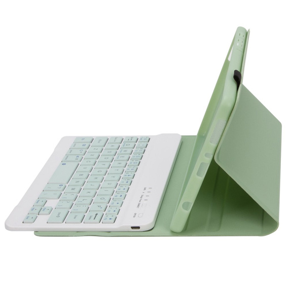 Tok + billentyűzet Samsung Galaxy Tab A7 Lite 8.7 T220 / 225, világoszöld