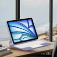 Billentyűzet tok iPad Air 11" 2024, Magnetic Keyboard Touchpad, lila