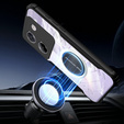 Tok Xiaomi Poco M7 Pro 5G, mágneses lemezzel, átlátszó / fekete